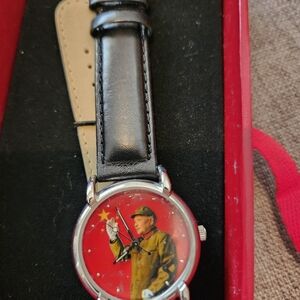 NEW RARE! DENG XIAOPENG SHANGHAI TANG c 1994 WAVING HAND MECHANICAL WRIST WATCH
